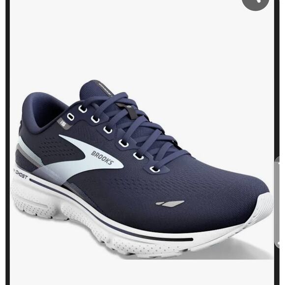 Brooks Ghost 15 Running Athletic shoes 9 Wo Navy/White active gym Athleisure - Picture 1 of 10